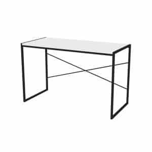 שולחן עבודה – כתיבה צבע שחור עם לבן 120*55*75 ס"מ