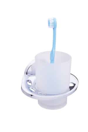 כוס תלויה מזכוכית למברשת ומשחת השיניים – Popolare