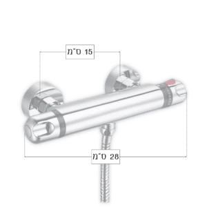 סוללת מקלחת תרמוסטטית