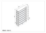 כוננית  ברזל 7 מדפים - Image 4