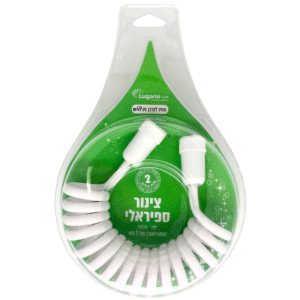 צינור ספיראלי נמתח - צבע לבן